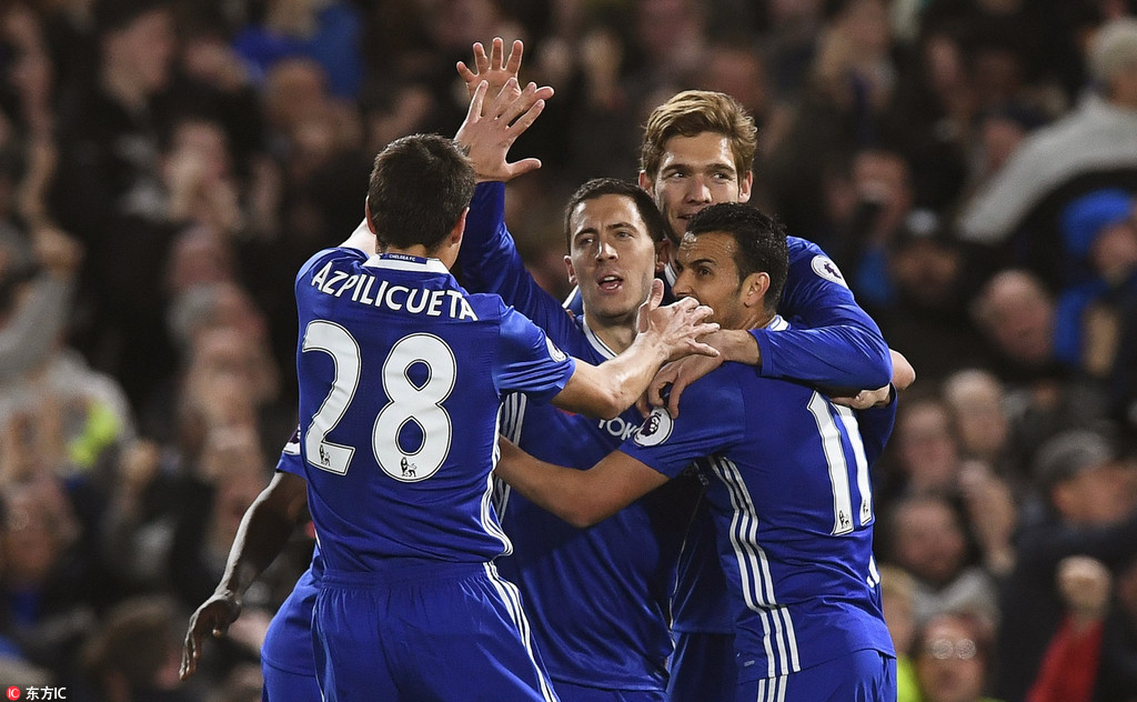  德布劳内助攻戴帽曼城大胜切尔西扩大优势